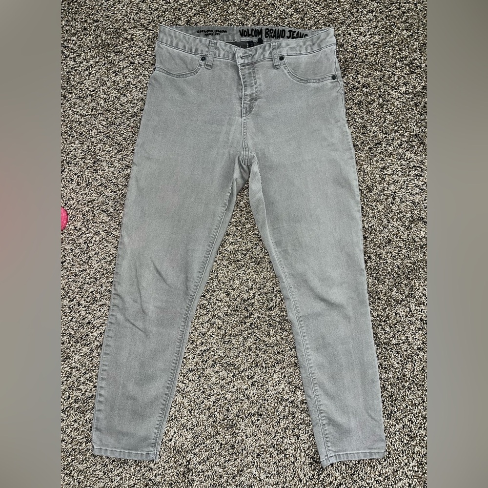 Volcom Gray-Green Skinny Jeans Women’s Size 31